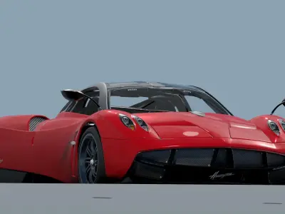 Pagani Huayra - Photorealistic Low-poly 3D model