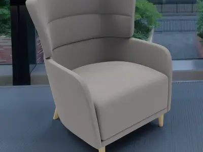 Armchair by IKEA OSKARSHAMN 3D model
