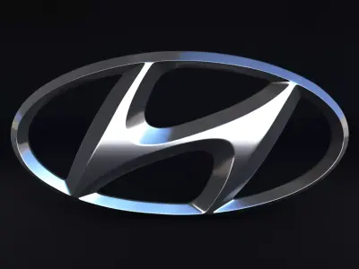 Hyundai Logo 3D model
