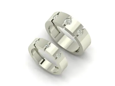 Band couple Ring 3D print model purchase