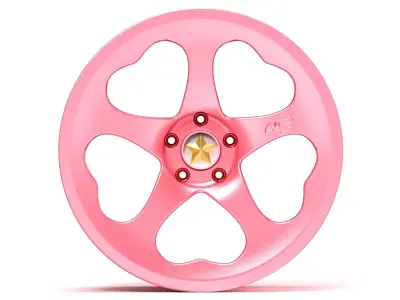 Sakura Mono Wheel Low-poly 3D model