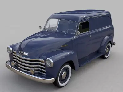 CHEVY 3100 PANEL TRUCK 1951 3D model