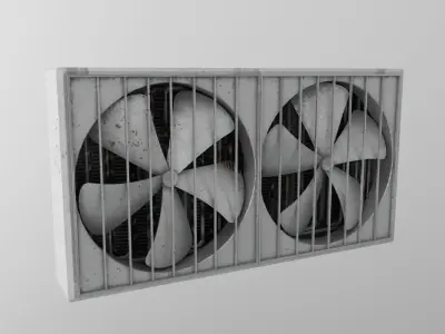 industrial wall fans  3D model