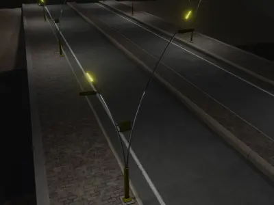 Decorative Lighting Pole Type-3 3D model
