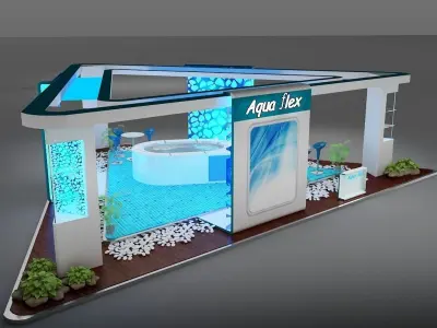 Booth Exhibition Stand a386  3D model
