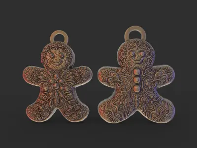 ginger bread boy 3D print model