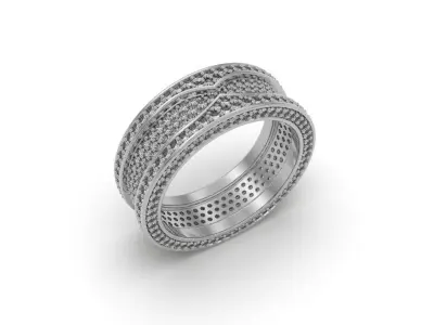 Alliance Luxury Ring - 3D jewelry - AL-624-8 3D print model