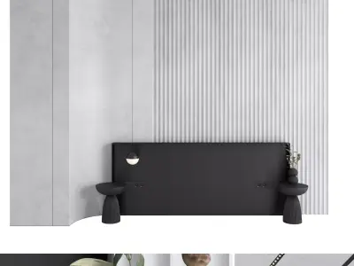 Decorative wall panel set 110 3D model