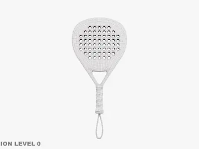 Padel Rackets - Set 3D model