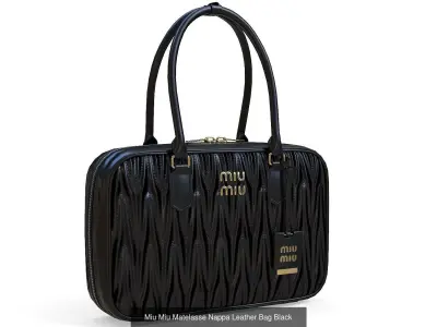 Miu Miu Matelasse Nappa Leather Bag 3D Model Pack