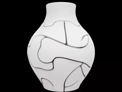 Modular Puzzle Vase 3D Printable Model 3D print model