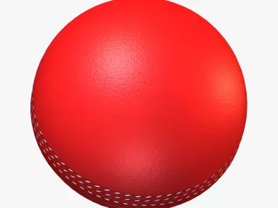 Cricket Ball Low-poly 3D model