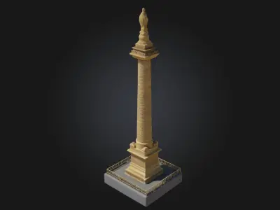 Column Replica Model  Pillar of Classical Architecture 3D model