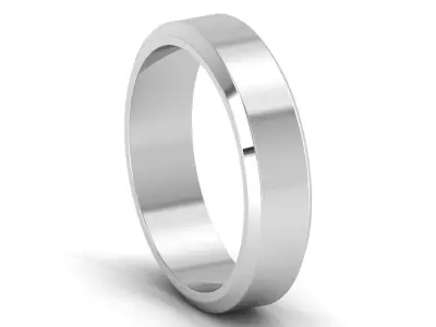 Plain Gold Band Ring 3D print model