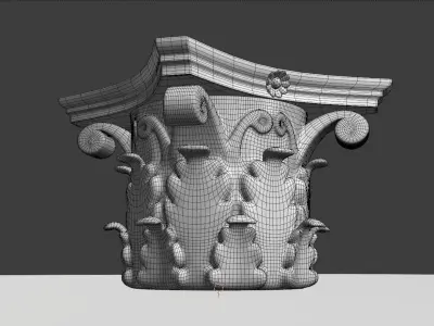 Corinthian capital 3D model