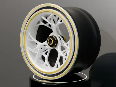 Concept rim white 3D model