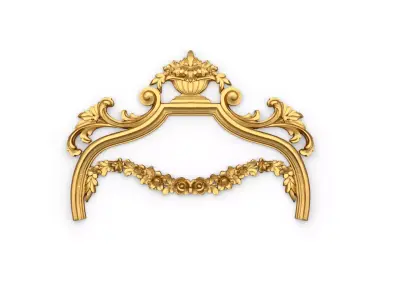 Classic carved decor ornament 392 3D model