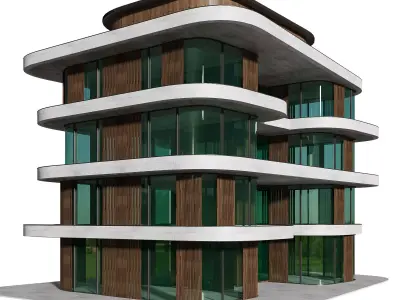 Office Building 1 3D model buy