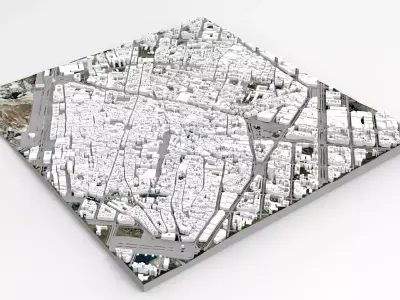 Cityscape Barcelona Catalonia Spain 3D model