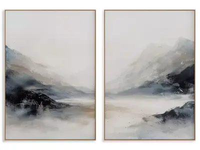 Abstract Painting Frame set 3D model 309