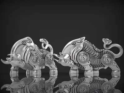 Bull Statue 3D print model