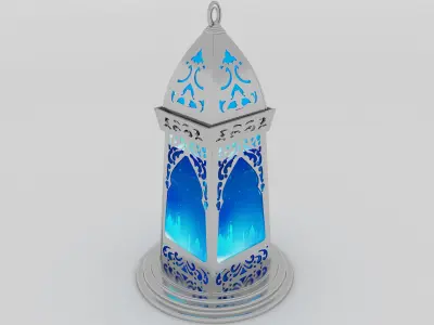f12b Ramadan lantern fanous 3D model