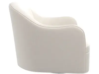 Delfino Chair Muslin Swivel Chair 3D model