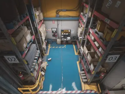 Storage House Set - Unreal Engine Asset Pack Low-poly 3D model