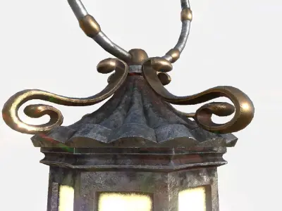 Old Lamp Free low-poly 3D model