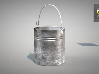 Construction - iron bucket 3D model