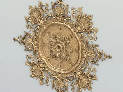 Round rosette 041 3D model