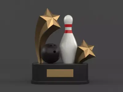 Trophy Cup 3D model 27