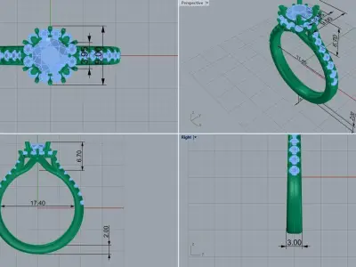ring code  475 3D print model