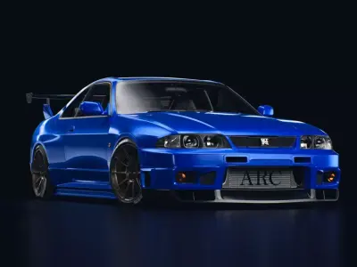 nissan GT-R R33  3D model
