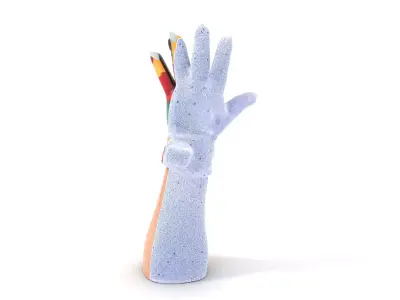 Colorful Glove with Straps Model Pack Low-poly 3D model