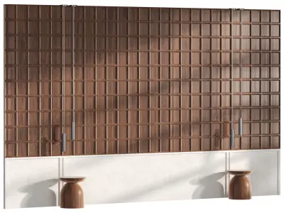 Decorative wall panel N1 3D model purchase