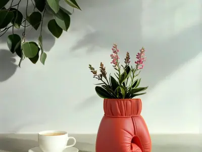 Boxing Glove Vase for Original Home Decor 3D print model