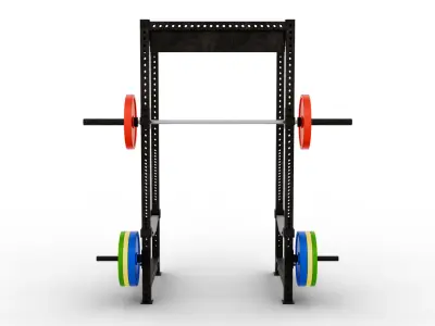 Exercise Power Rack 3D model