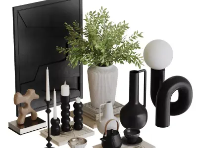 Decorative Set-04 3D model purchase