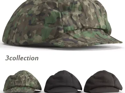 Thrasher Hat Collection 01 Low-poly 3D model