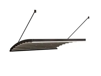 Motorized Pergola 6 worn steel 3D model