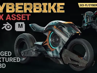 Cyberbike VFX Asset 3D model