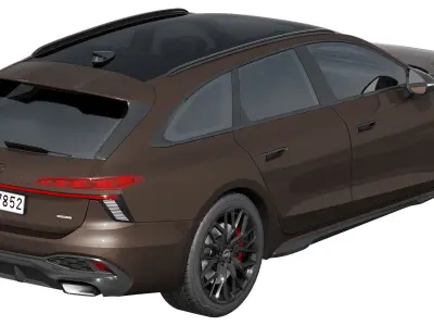 Audi A6 Avant s-line 2026 3D model