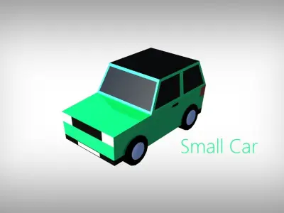 Low Poly Toon type Cars Pack with 10 plus vehicles Low-poly 3D model