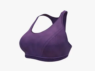 Daily Sport Bra Low-poly 3D model