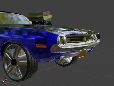 Dodge muscle car Free 3D model