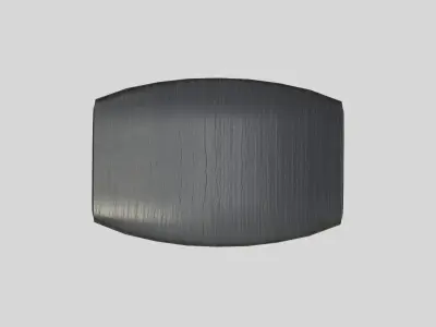 Gallery Stool-Black ash wood Low-poly 3D model