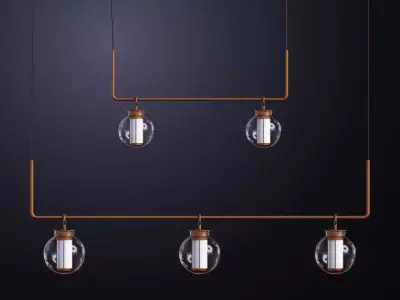 Bai Chandelier 3D model