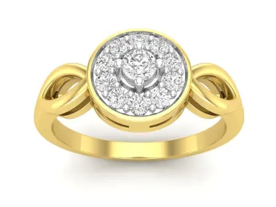 AV 665 Ladies diamond generic ring 3D print model