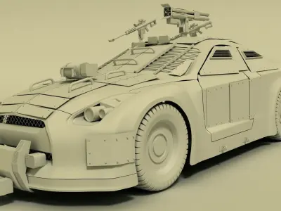 Nissan GTR  3D model